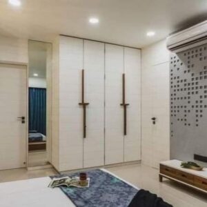 Minimalist White Wardrobe with Clean Lines