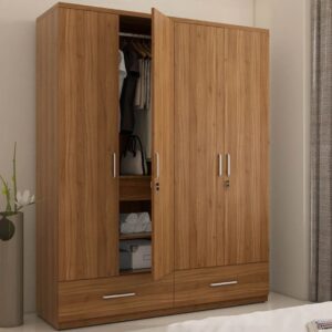Multi-Utility Wardrobe with Drawer and Locker
