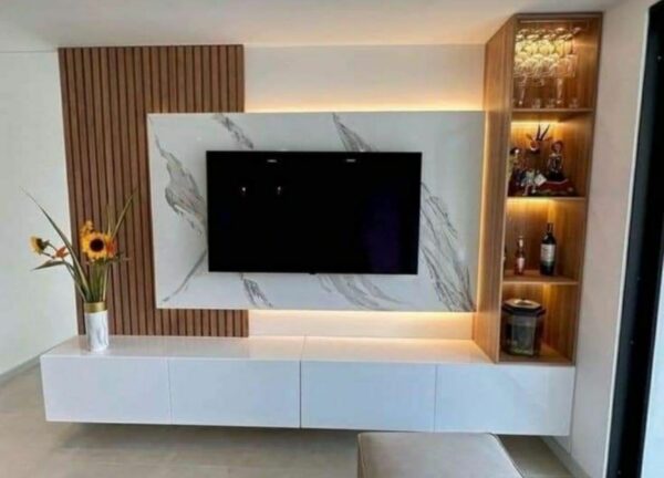 Modern Wall-Mounted TV Unit