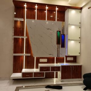 Modern Wall-Mounted TV Unit with Storage