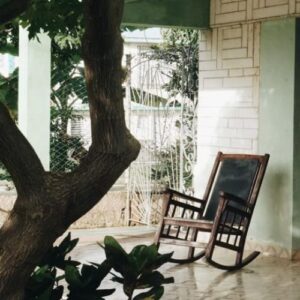 Vintage Carved Rocking Chair