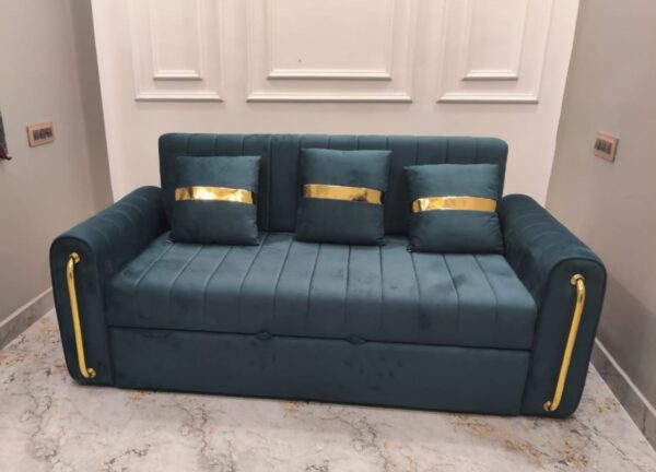 Luxe Leather Sofa Cum Bed