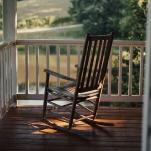 Modern Rocking Chair with Cushion