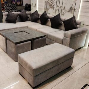 Spacious Family L-Shaped Sofa