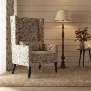 Velvet Upholstered Bedroom Lounge Chair