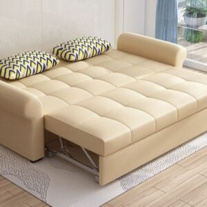 Modern 3-Seater Sofa Cum Bed – Space-Saving Elegance