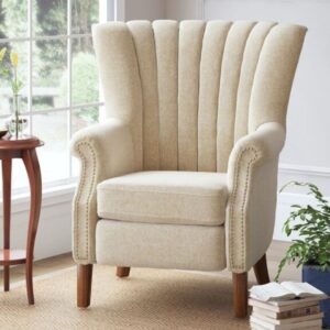Classic Wing Chair – Timeless Design with High Backrest