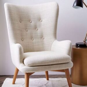 Elegant Bedroom Chair – Soft Upholstery & Refined Design
