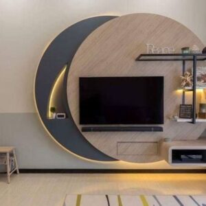 Sleek TV Console with Ample Storage