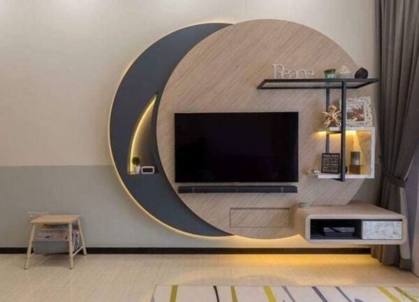 Sleek TV Console with Ample Storage