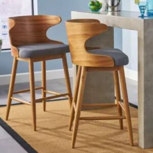 Classic High Bar Chair with Fabric Seat – Comfortable & Durable
