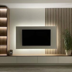 Wall-Mounted TV Unit for a Clean Look