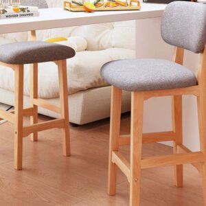 Minimalist Wooden Bar Chair – Sleek and Versatile Design