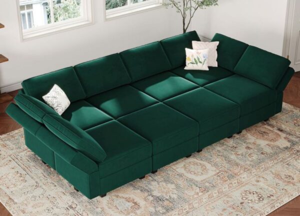 Premium Wooden Frame 3-Seater Sofa Cum Bed
