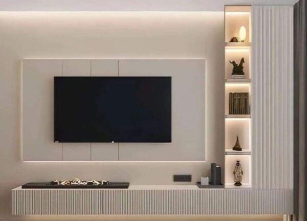 Elegant Wooden TV Unit with Rich Finish