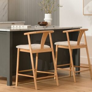 Contemporary Bar Chair – Smooth Finish & Upholstered Seat