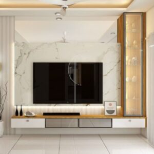 Multipurpose TV Unit with Display Shelves