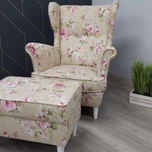 High-Back Wing Chair – Statement Seating with Comfort