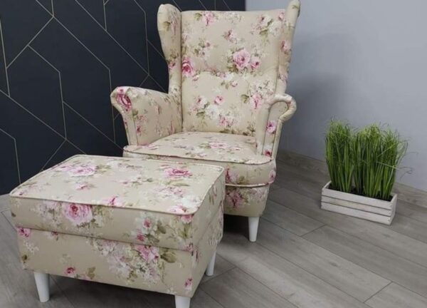 High-Back Wing Chair – Statement Seating with Comfort